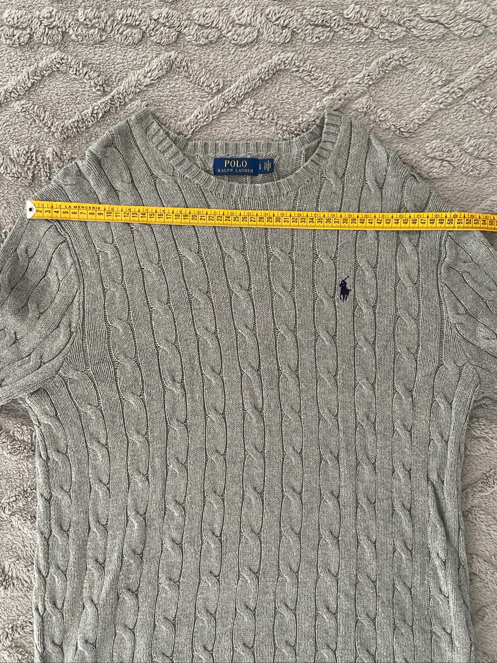 Polo Ralph Lauren Twisted Sweater – Gray – Size L – photo 6